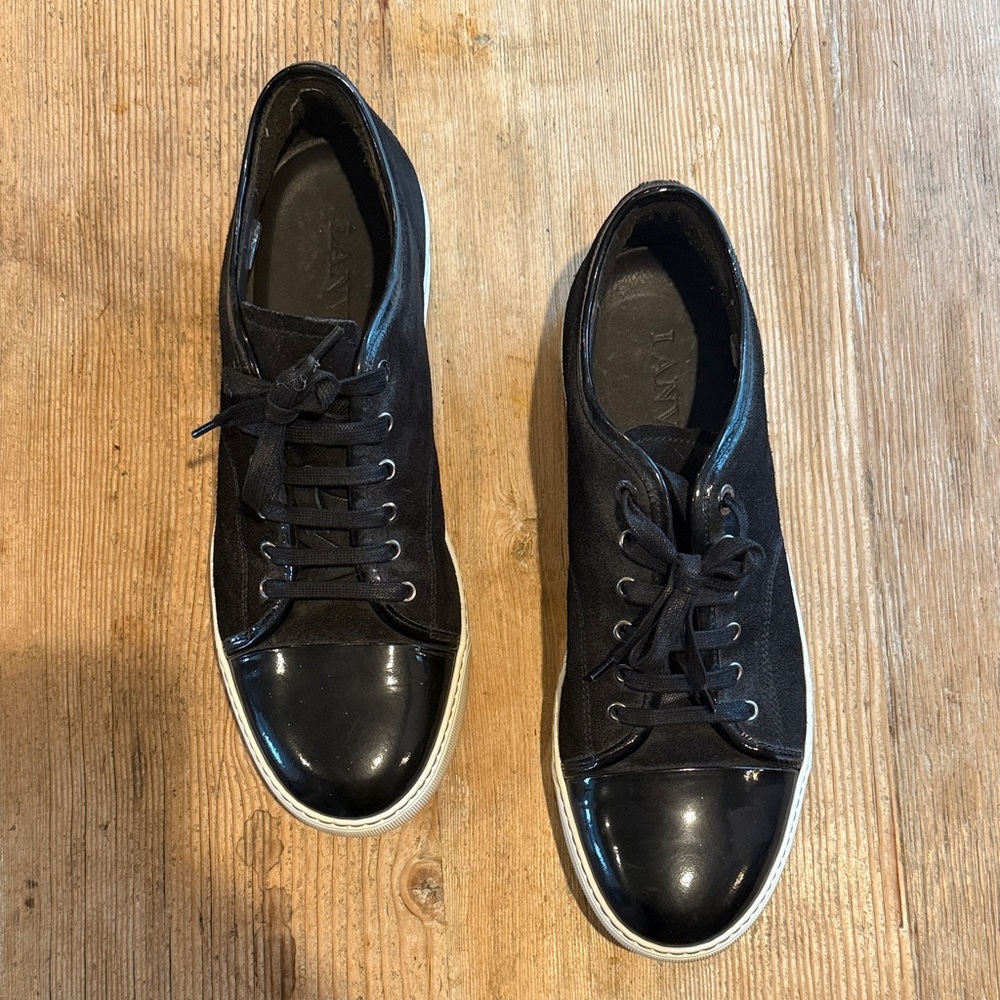 Lanvin Black and White Men's Sneakers